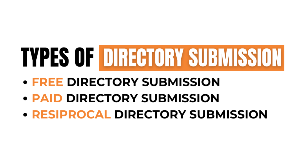 types of Directory submission