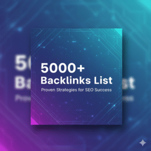 5000+ Backlink List | High DA, PA Indexable